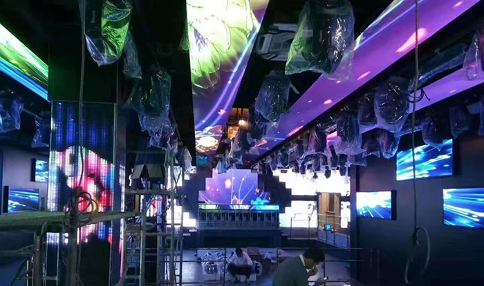 廣西北海戶內(nèi)P4LED顯示屏酒吧項目案例