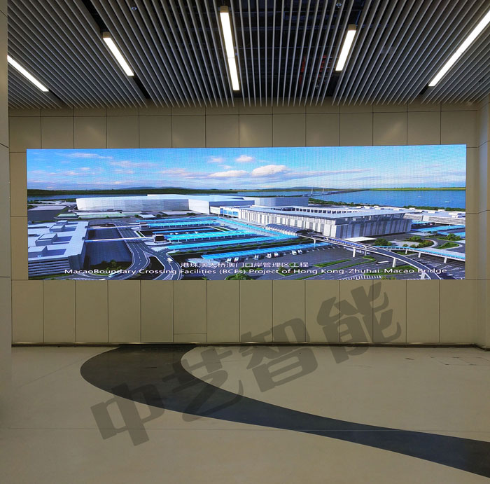 港珠澳大橋—珠澳口岸：來自中藝智能LED電子顯示屏的守望